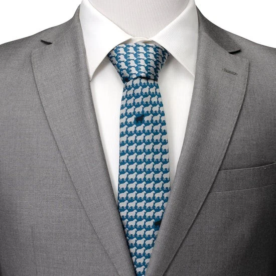 Black Sheep Blue Silk Men's Tie - Image 2 of 4