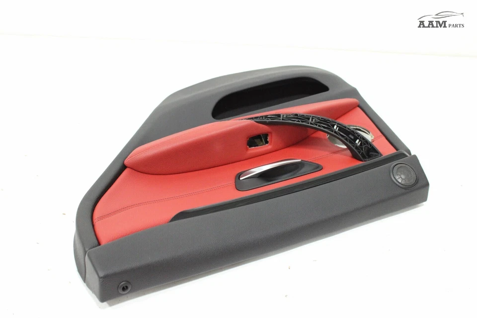 2015-2016 BMW 428I F36 GRAN COUPE REAR RIGHT SIDE DOOR PANEL TRIM RED OEM - Image 3 of 4