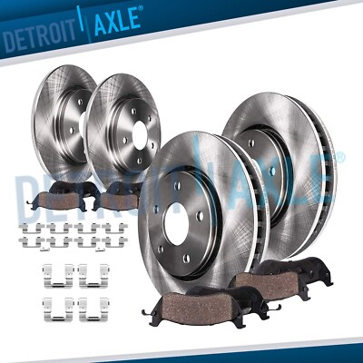 #ad Front and Rear Disc Rotors Ceramic Brake Pads Kit for Subaru Legacy Outback Baja $149.95