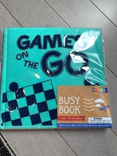 Games On The Go Checkers Tic Tac Toe Maze Unit Felt Busy Book Play Set Target
