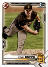 2021 Bowman Draft Kevin Kopps 1st Bowman #BD7 San Diego Padres Baseball Card