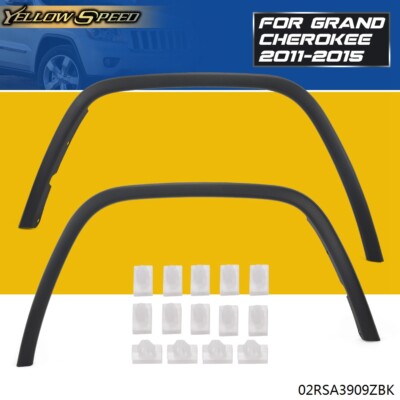 Fit For 2011-2017 Jeep Grand Cherokee Fender Flares Front Left+Right Black