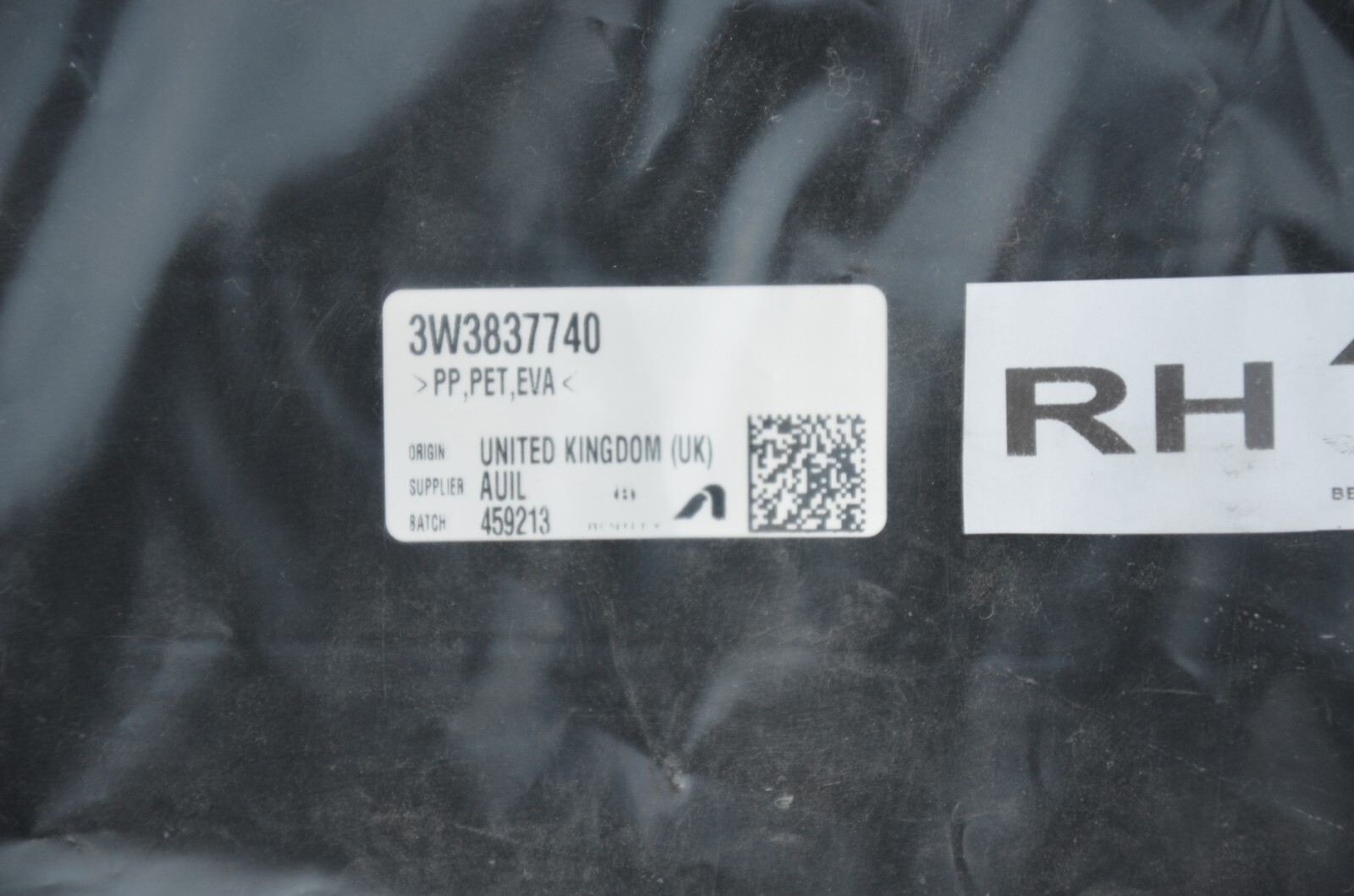 New Genuine Bentley Continental Right Door Noise Sound Insulation 3W3837740