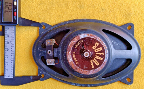 Original Renault Boutique ovaler Lautsprecher SOFARE Radiokonsole R4 R5 R16 (?)# - Bild 4 von 6