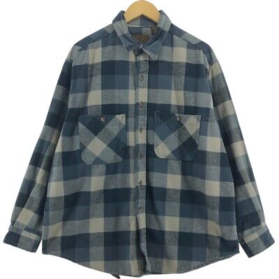 90'S St. John's Bay Long Sleeve Flannel Check Shirt Men's XL 90'S St. John's Bay Long Sleeve Flannel Check Shirt Men's XL