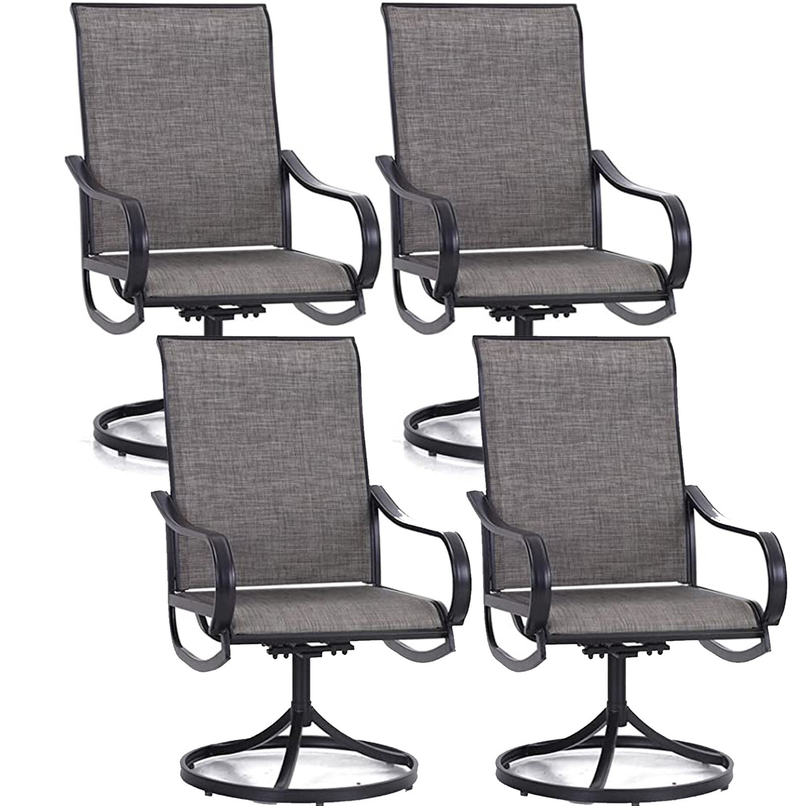 S Outdoor Swivel Chairs High Back Rocking Armchairs