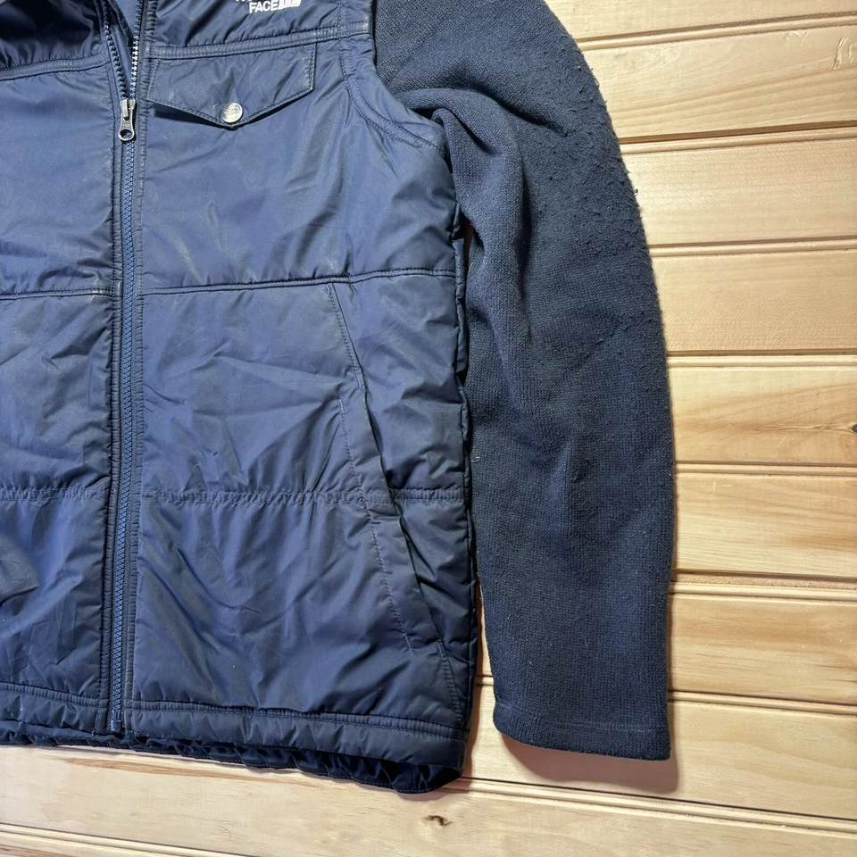 The North Face Winter Jacket Hooded Puffer Black Hooded Full Zip Youth Large - Image 3 of 4