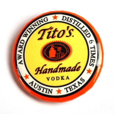 Tito's Vodka Austin Texas Wodka USA Pin Button Anstecknadel 