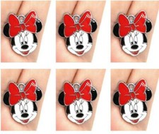 new 100PCS Cartoon Minnie Enamel Charms Metal Pendants DIY Jewelry Making