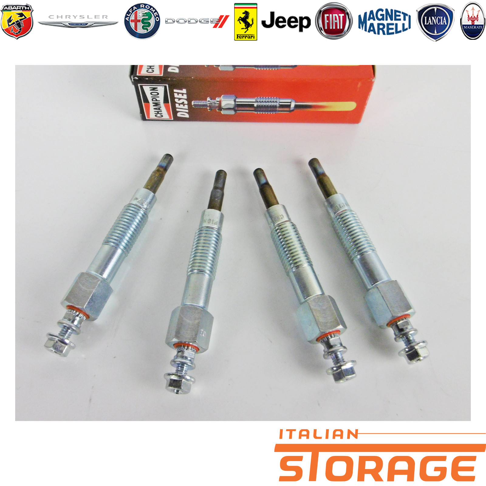 For Nissan Trade Serena Vanette 75 2.3 TD Kit 4 Glow Plugs Preriscald CH187