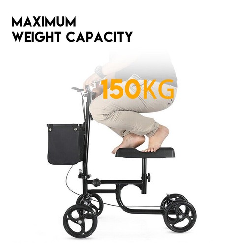 Foldable Knee Walker Scooter Mobility Walking Equipment Alternative Crutches New - Picture 4 of 14