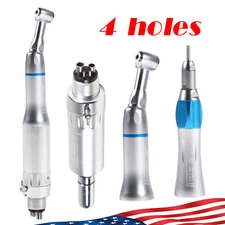 Dental Low Speed Straight/Air Motor/Contra Angle Handpiece 2H/4Holes YAD
