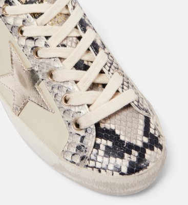 Golden Goose Superstar sneakers Snake Python Sand Women NIB Auth
