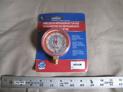 #ad NEW Imperial 422 CR Precision Refrigerant Gauge High Side 2 1 2quot; Red $28.90