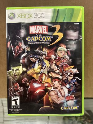 Marvel vs. Capcom 3: Fate of Two Worlds - Xbox 360 Game Complete With Manual