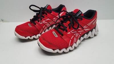 Reebok Zigtech Men's Size 4 Red Black White Running Shoes Sneakers V56382