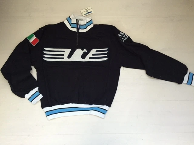 7407 LAZIO ANNI 80 FELPA STORICA -9 FIORINI MAGLIETTA AQUILA DI PADRE IN FIGLIO