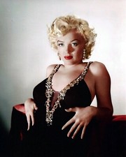 Marilyn Monroe Posing In Black dress 8x10 PHOTO PRINT