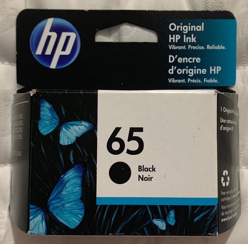 HP 65 Black Ink Cartridge Twin Pack 1VU22AN 2 x N9K02AN Exp 2027+ OEM ...