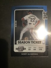2021 Contenders Baseball Sandy Alcantara Optic Insert Miami Marlins 