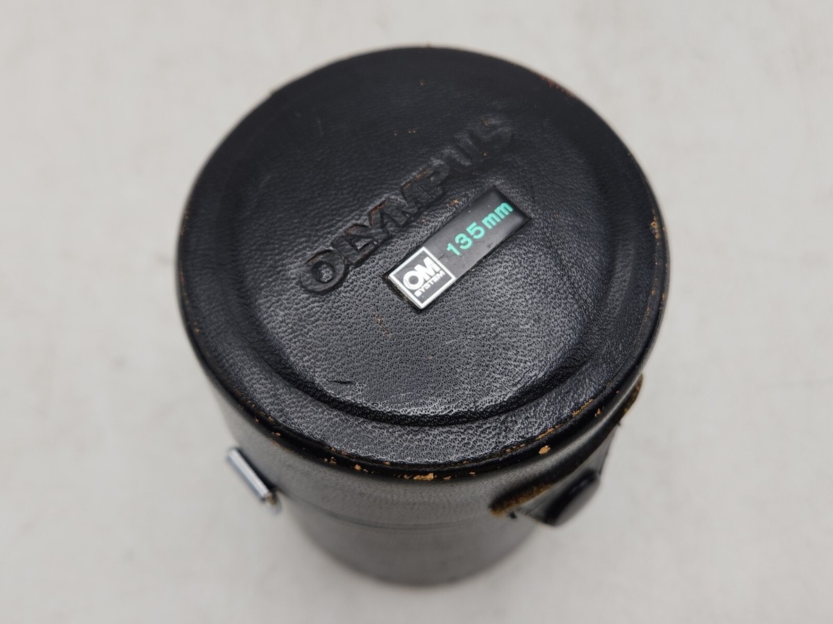 Étui En Cuir Pour Objectif Olympus Zuiko 135mm (pour 135/3.5 & 2.8)
