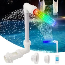 7color Led Light Swimming Pool Fountains For Above Inground Pool Cooler Waterfal