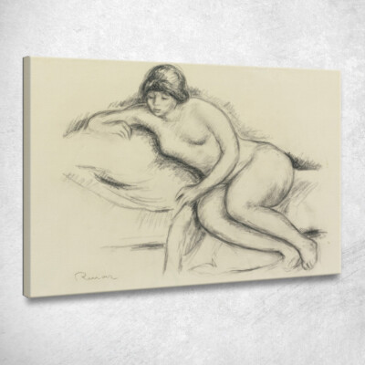 Nackte Frau auf schönem Sofa Pierre-Auguste Renoir, par222 Leinwandbild