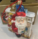 Down The Chimney Polonaise 2000 Event Piece Blown Glass Ornament Signed On Base