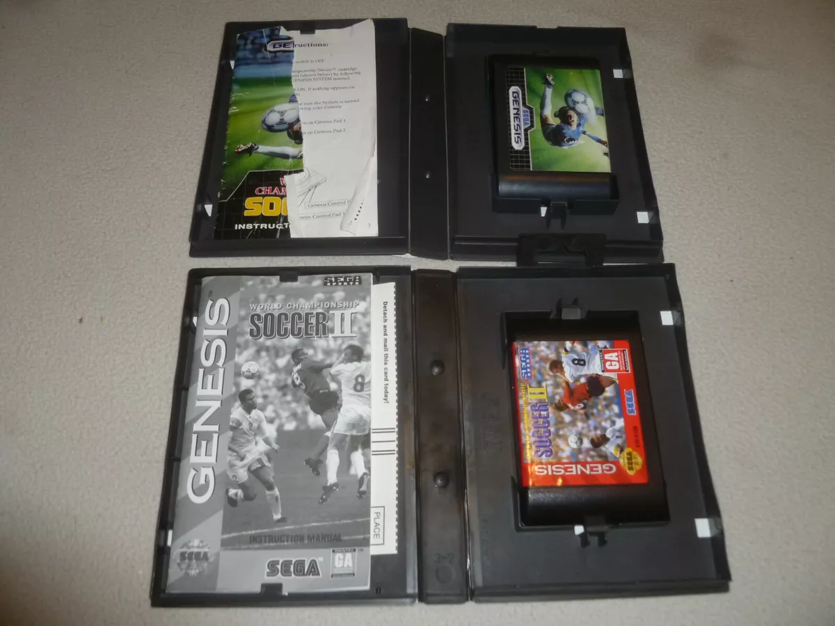 World Championship Soccer Damaged Sega Genesis Complete 