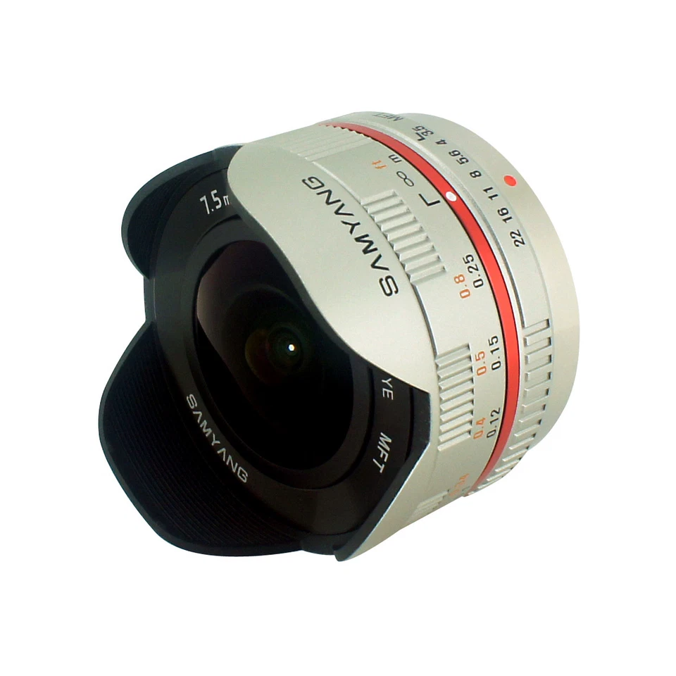 Samyang 7.5mm Ultra Wide Angle Fisheye Lens for Micro Four Thirds - Silver - Image 4 of 4