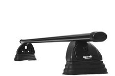 2x Summit Premium Roof Rack Cross Bars Steel Fixed Point Multi-Fit Lockable