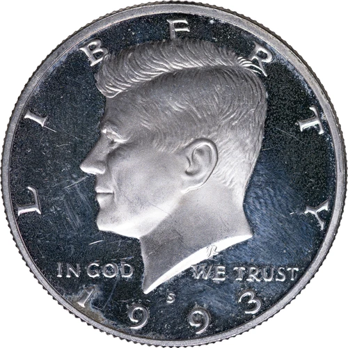 1993-S Silver Proof Kennedy Half Dollar ~ Uncirculated