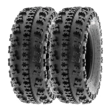 Pair of 2, 20x7-8 20x7x8 Quad ATV All Terrain AT 6 Ply Tires A027 by SunF