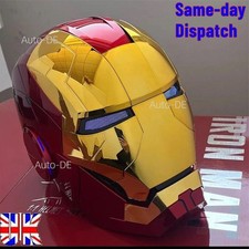 AUTOKING Iron Man MK5 Helmet Voice-controlled English Open-close Light-up Mask