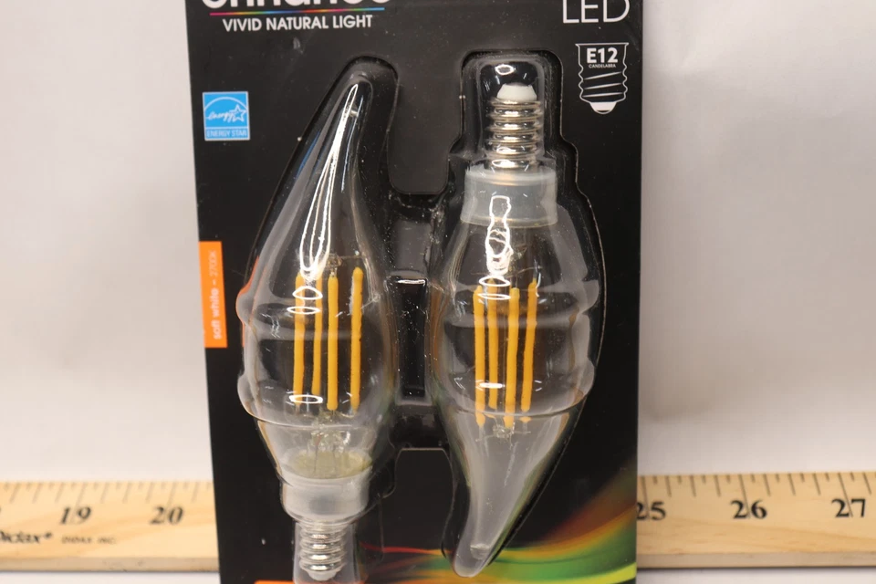 (2-Pk) Feit Electric LED Bulb Dimmable CA10 40W BPCFC40/927A/CIL/2 - Image 3 of 4