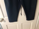 Moyuru cropped black pants, paper bag waist, tapered legs,  low crotch — photo 8