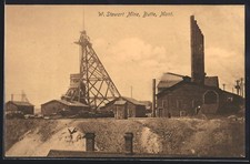 Ansichtskarte Butte, MT, W. Stewart Mine 