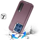 For Moto G 5G 2025 PEAK Tough 3-in-1 Hybrid Stand Case - Black/Blue