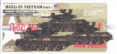 ECH166264 1:16 Echelon Decals - M551 Sheridan in Vietnam Part 1