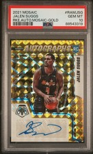 2021 PANINI MOSAIC ROOKIE AUTOS MOSAIC GOLD JALEN SUGGS 10/10 PSA 10 AUTO