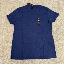 Hanes Mens Essentials ,3 Crewneck Navy Blue Short Sleeves T-shirts Size XL