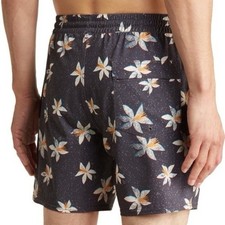 Volcom Manic Trunk 17 Men's Gray Floral Swim Trunks Sz.Medium NWT Board Shorts 