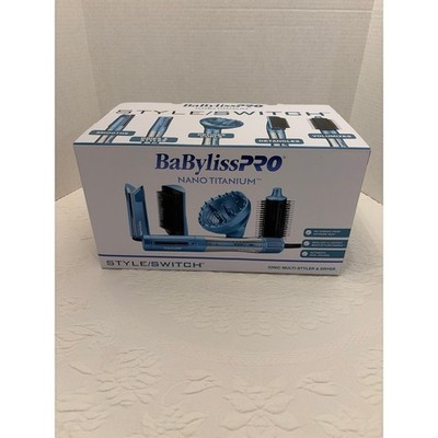 BaBylissPRO Nano Titanium Style Switch Ionic Multi Styler Dryer NEW in Box
