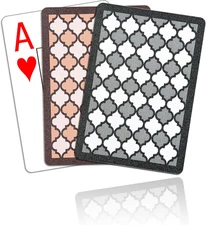2 Pack Waterproof Playing Cards, 100% Plastic Premium Durable Poker Cards, 2 Dec