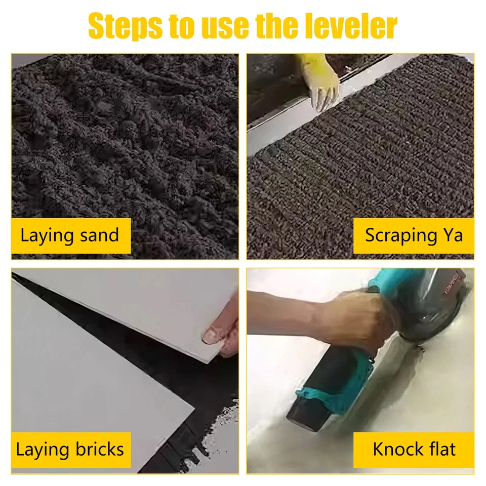 Floor Tile Leveling Paving Tool Adjustable Flat Sand Screed Mortar Trowel Tool - Image 4 of 4