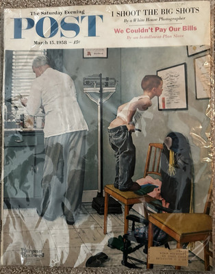The Saturday Evening Post Illustrated March 15, 1958 Norman Rockwell