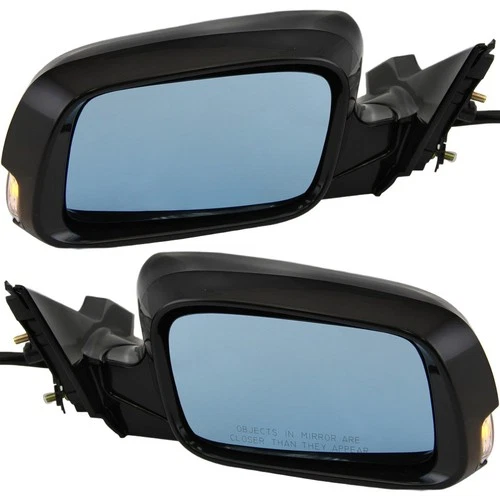 Power Mirror For 2009-14 Acura TL Base SH-AWD Manual Fold With Signal Light 2Pc