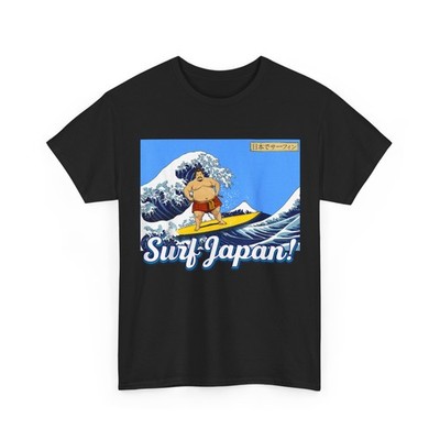 Surf Japan! Sumo Wrestler Surfing Gift Unisex T-Shirt