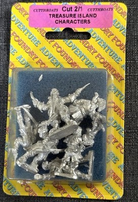 Adventure Foundry Cutthroats Treasure Island Characters 7 Miniatures - New D&D