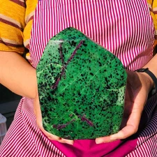 6.53LB Natural ruby zoisite specimen ore quartz crystal mineral healing decor